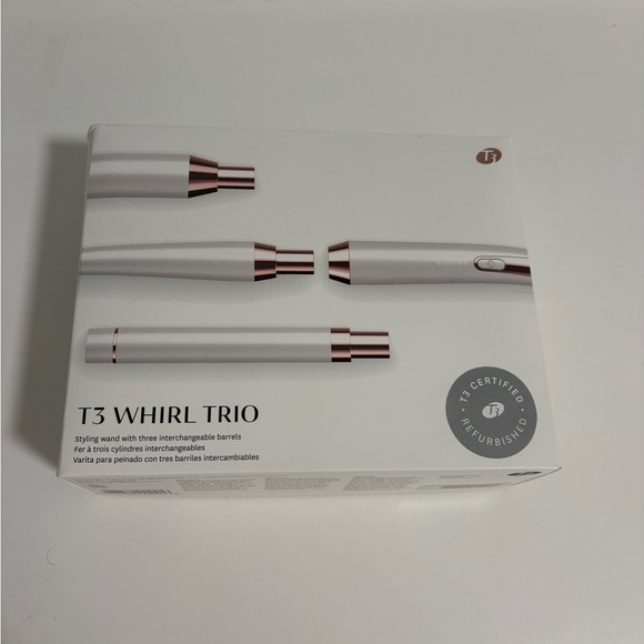 T3 Accessories - New T3 Whirl Trio Styling Wand With 3 Interchangeable Barrels MSRP:$325